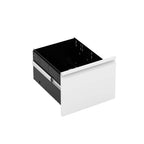 White Mobile 3-Drawer File Cabinet with Lock, Metal Organizer for Home Office, Fully Assembled - Grand Goldman