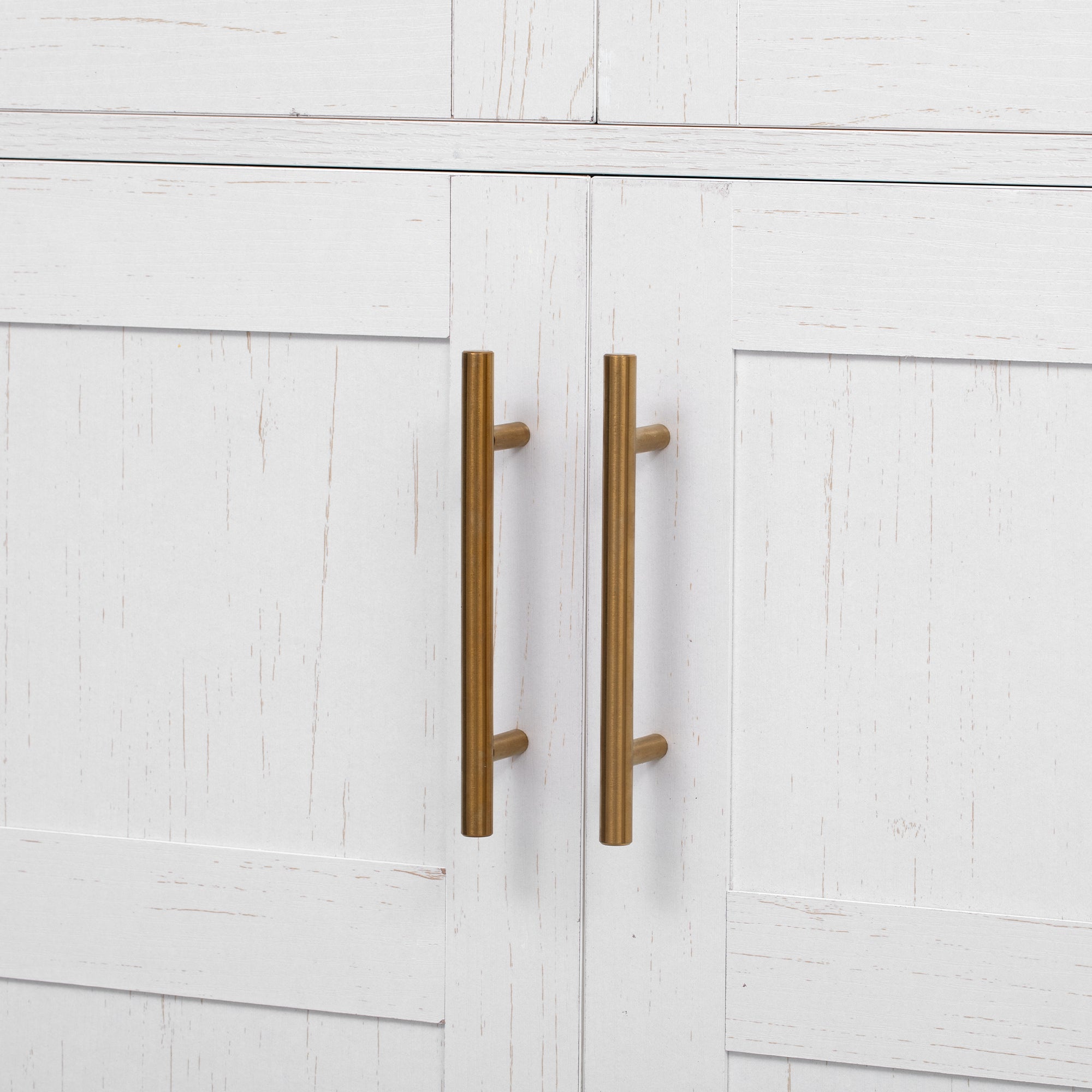 K&K 71' Tall Arched Kitchen Pantry Cabinet with Door Shelves, Farmhouse Kitchen Storage Cabinet with Open & Adjustable Shelves, Hidden Drawer & Glass Door, Cupboard for Kitchen, Dining Room, White - Grand Goldman Shop