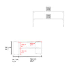 Norris shoe rack in melamine with 2 shelves,black - Grand Goldman Shop