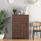 Desk Cabinet, with Storage Drawer & Shelves, Fold-up Desktop, Ideal for Home, Office, Kitchen storage organizer, Dormitory, Small Spaces W31.49'xD13.78'xH47.2' - Grand Goldman Shop