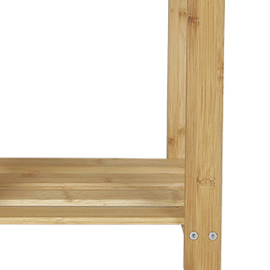 Hofitlead 27.5' Shoe Rack Solid Wood Shoe Bench, 3-Tier Shoe Organizer for Entryway Hallway(Light Brown) - Grand Goldman Shop