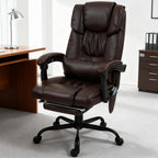 High Back Reclining Office Chair,Massage Office Chair with 6 Vibrating Points with Footrest and Remote - Grand Goldman