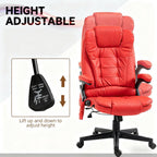 Heated Reclining Computer Chair with 6 Vibration Points,Massage Office Chair,Armrest and Remote | Premium Home Decor - Grand 