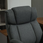 High Back Big and Tall Executive Office Chair 484lbs with Wide Seat, Computer Desk Chair with Linen Fabric, Adjustable Height