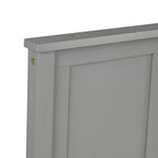 Gray Platform Storage Bed with 2 Wheels-Drawers, Twin Size Frame, Pine Wood and MDF Construction - Grand Goldman Shop