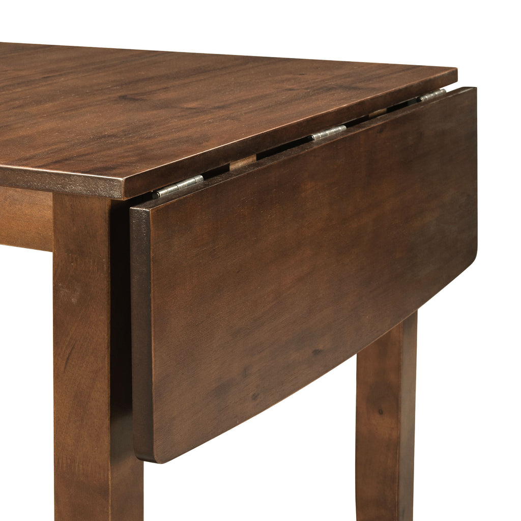 TOPMAX 3-Piece Wood Drop Leaf Breakfast Nook Dining Table Set with 2 X-back Chairs for Small Places, Walnut(old sku:SP0000164AAD) - Grand Goldman Shop