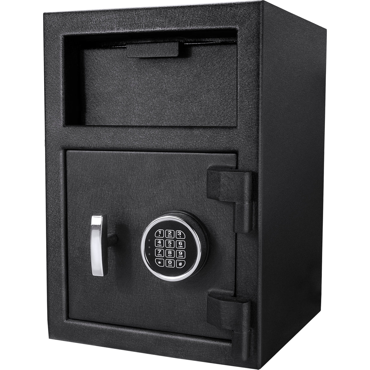 Dx200 Keypad Depository Safe with Anti-Fishing Baffles in Black Steel, 14x14x20 inches | Premium Home Decor - Grand Goldman