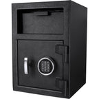Dx200 Keypad Depository Safe with Anti-Fishing Baffles in Black Steel, 14x14x20 inches | Premium Home Decor - Grand Goldman