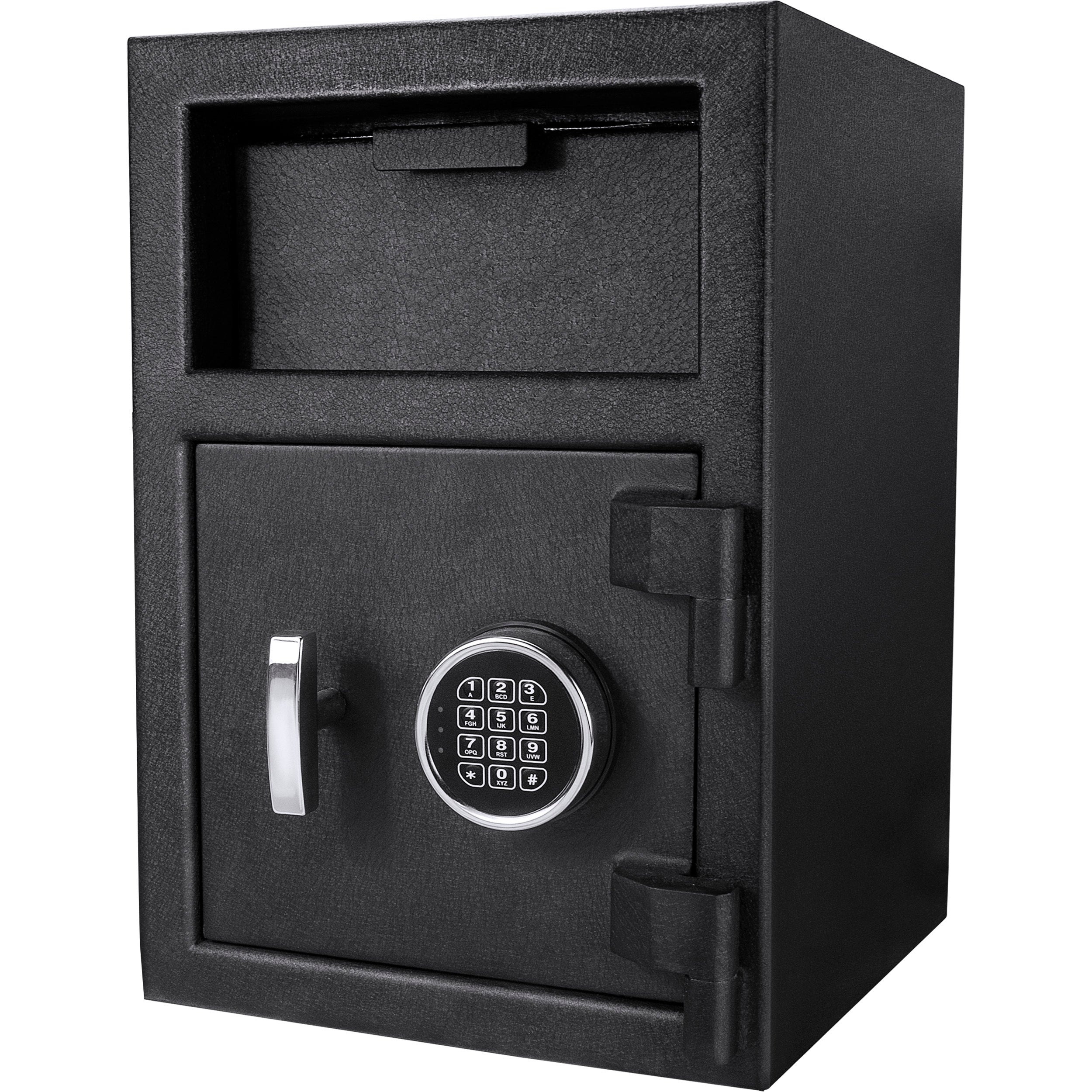 Dx200 Keypad Depository Safe with Anti-Fishing Baffles in Black Steel, 14x14x20 inches | Premium Home Decor - Grand Goldman