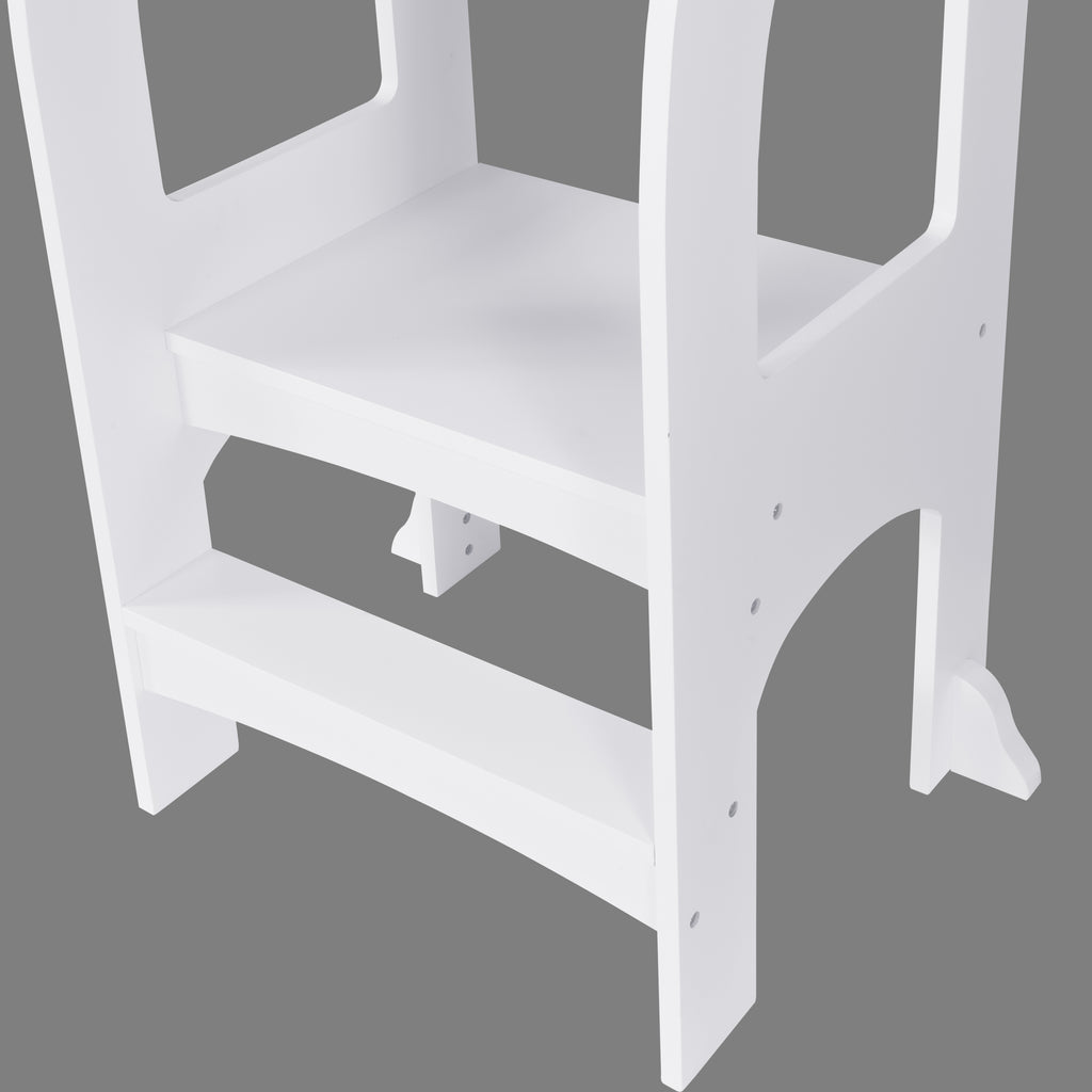 Child Standing Tower, Step Stools for Kids, Toddler Step Stool for Kitchen Counter, White | Premium Home Decor - Grand Goldma