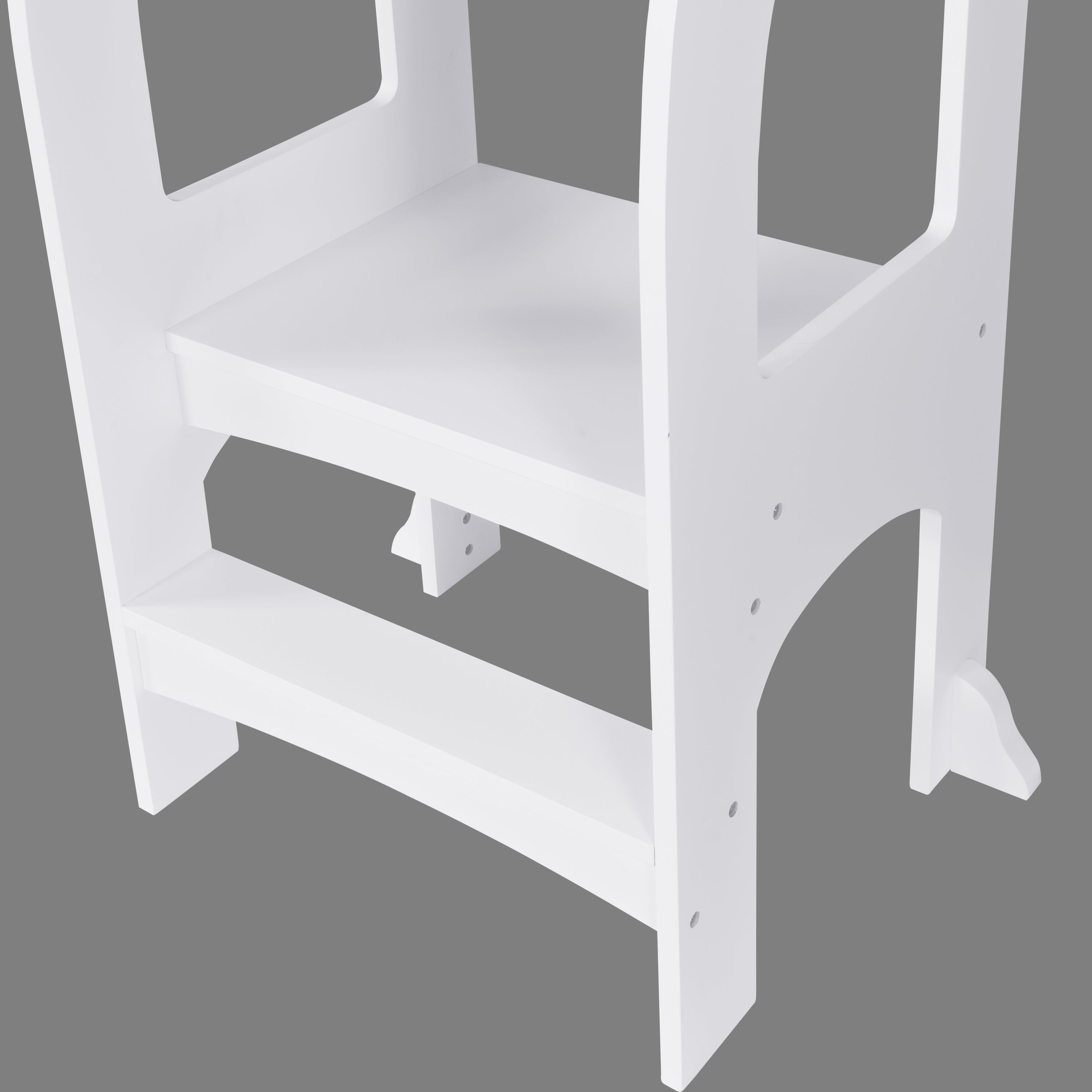 Child Standing Tower, Step Stools for Kids, Toddler Step Stool for Kitchen Counter, White | Premium Home Decor - Grand Goldma
