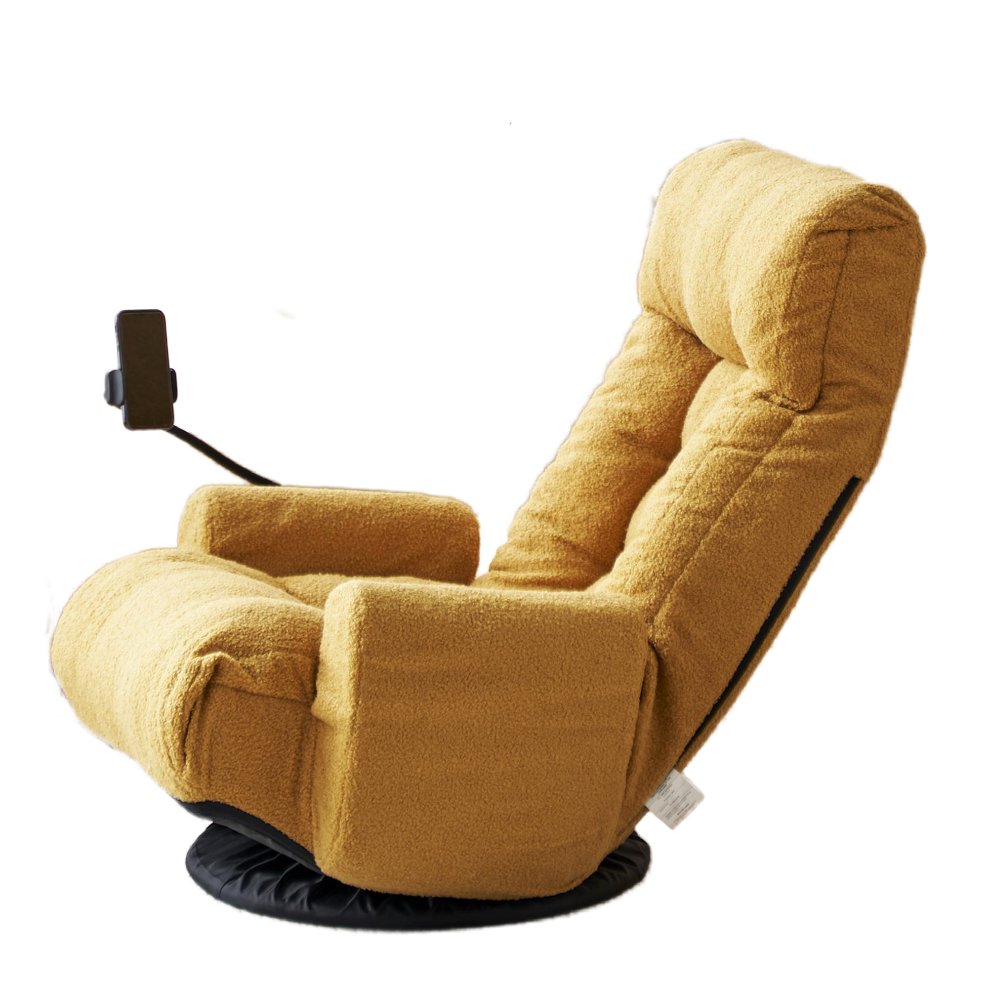 Adjustable Yellow Swivel Lounge Chair with 360-Degree Rotating Seat and Headrest Support, Leisure Chair Deck Chair - Game Chair for Living Room - Grand Goldman Shop