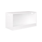 Open Toy Storage Box for Kids, White Wooden Organizer Bin for Plush Toys, Books, Nursery or Playroom Use - Grand Goldman