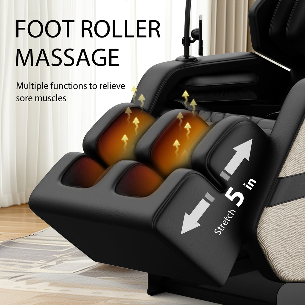 Massage Chair Recliner with Zero Gravity with Full Body Air Pressure - Grand Goldman Shop