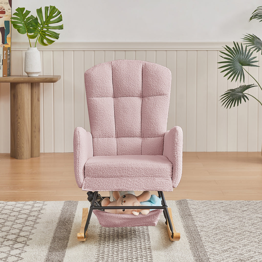 Pink Teddy Rocking Armchair - Grand Goldman Shop