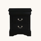Louis Philippe III Black Finish Nightstand - Grand Goldman Shop