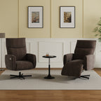 Power Swivel Recliner Chair, Electric Reclining with USB & Type-C Charging, 360° Swivel Velvet Upholstered Accent Chair, for 