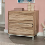 Lateral File with Two Drawers, Acacia finish - Grand Goldman