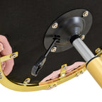 Pink Velvet Bubble Vanity Chair with Gold Base, 360° Swivel Height Adjustable Ergonomic Accent Chair, Cute Rolling Desk Chair