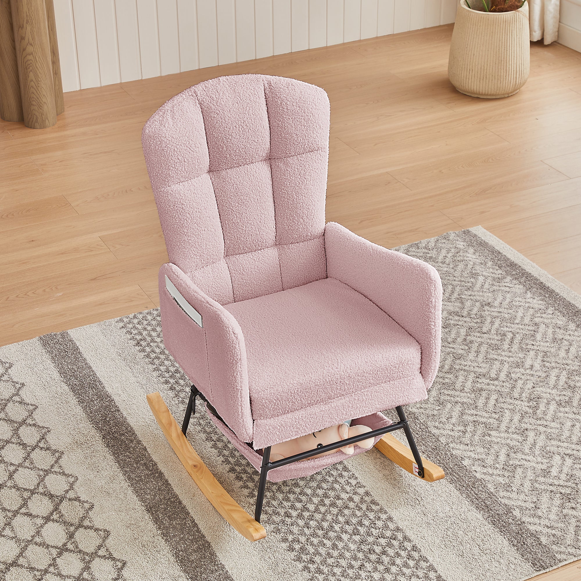 Pink Teddy Rocking Armchair - Grand Goldman Shop