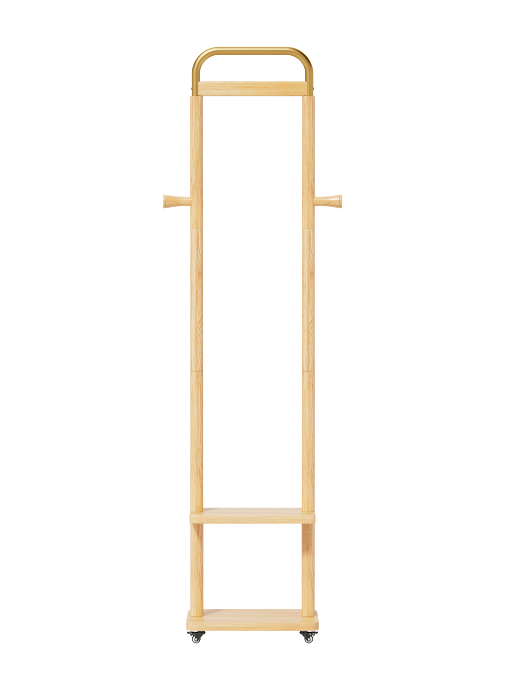 Coat Racks solid wood hanger 15.7* 11.8*71in Solid environmental protection easy to assemble beautiful can be placed in the bedroom/entrance/living room ( wood color) - Grand Goldman Shop