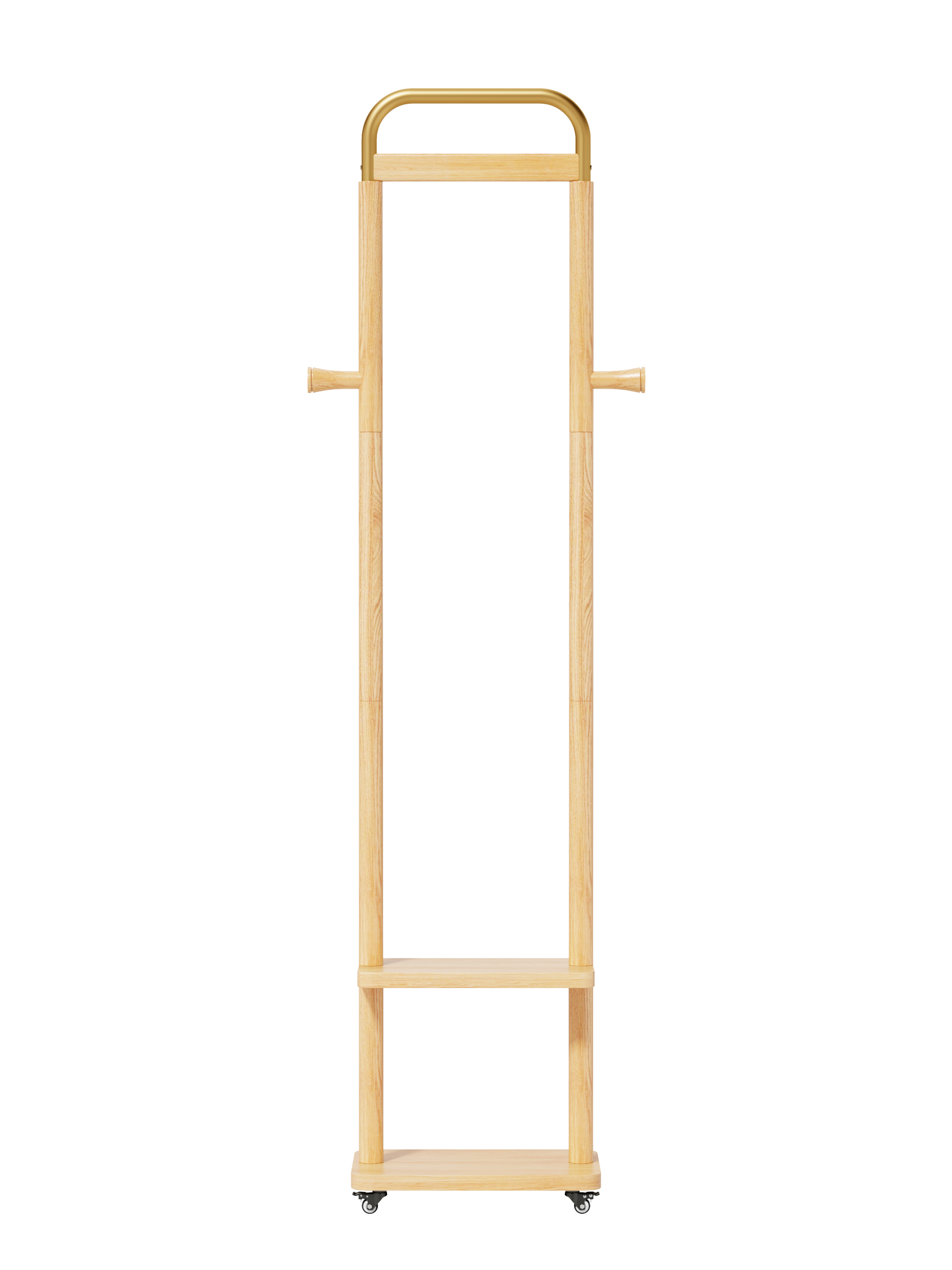 Coat Racks solid wood hanger 15.7* 11.8*71in Solid environmental protection easy to assemble beautiful can be placed in the bedroom/entrance/living room ( wood color) - Grand Goldman Shop