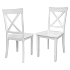 Orisfur. 5 Pieces Dining Table and Chairs Set for 4 Persons, Kitchen Room Solid Wood Table with 4 Chairs - Grand Goldman Shop