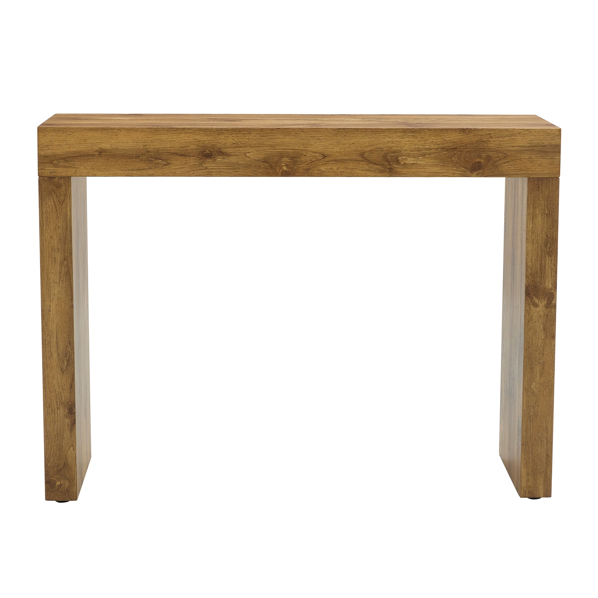 Elegant Natural Wood Grain Bar Table-50 Inches Long, a Practical Choice for Modern Homes.Wood Grain Texture Sticker,Equipped With Two Drawers.Serving As A Bar Table Or A Desk. - Grand Goldman Shop