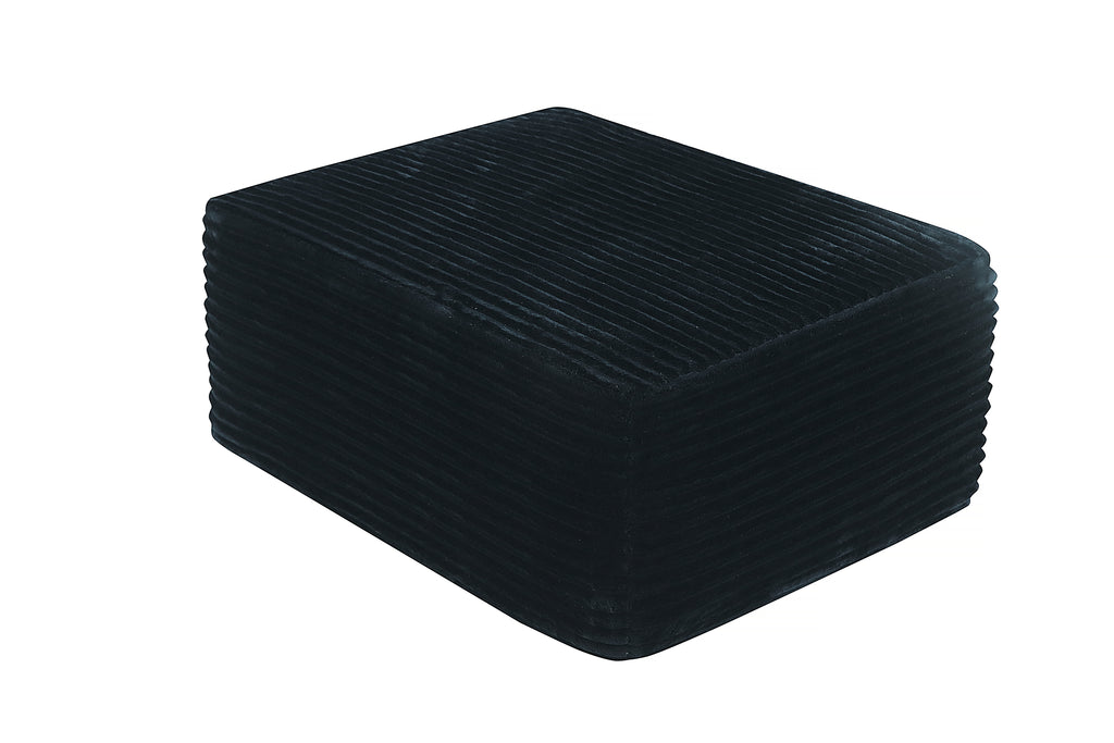 373-001/ottoman//black/plush - Grand Goldman Shop