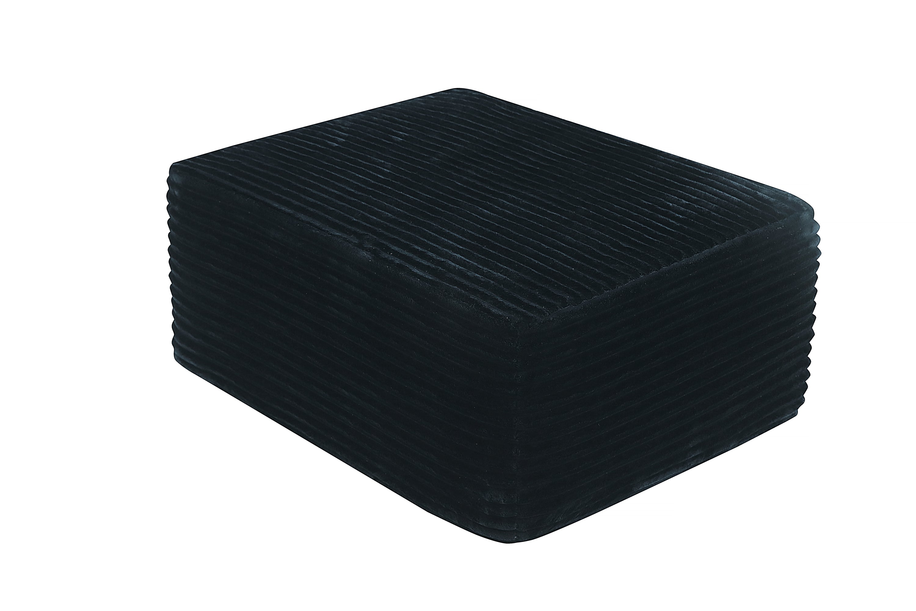 373-001/ottoman//black/plush - Grand Goldman Shop