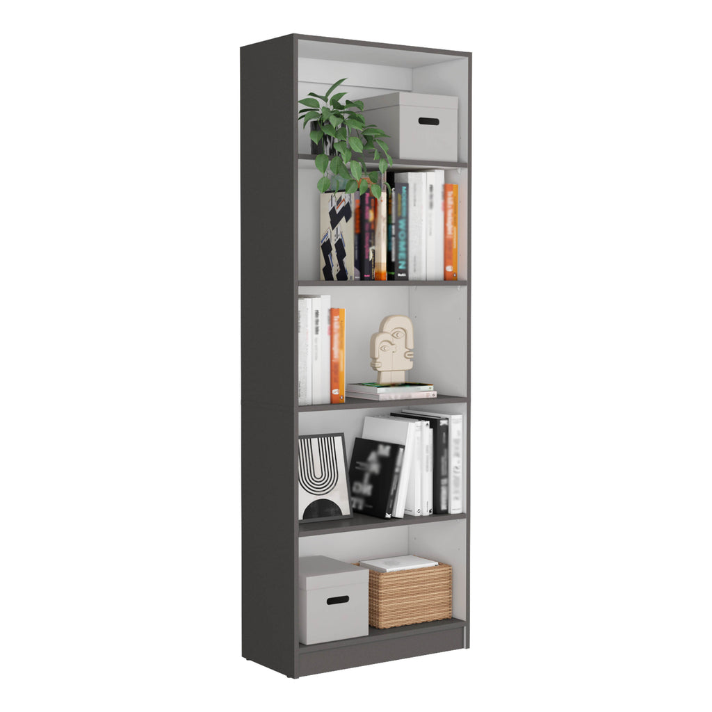 Lainor 3 Piece Home Bookcase set, 74' Wide with 13 Shelves ,  Living Room Set Set Matt Gray - White | Premium Home Decor - Gr