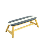 Naturally Playful Kids Picnic Table with Umbrella, Indoor/Outdoor Fun, Dark Blue Poplar Wood - Grand Goldman