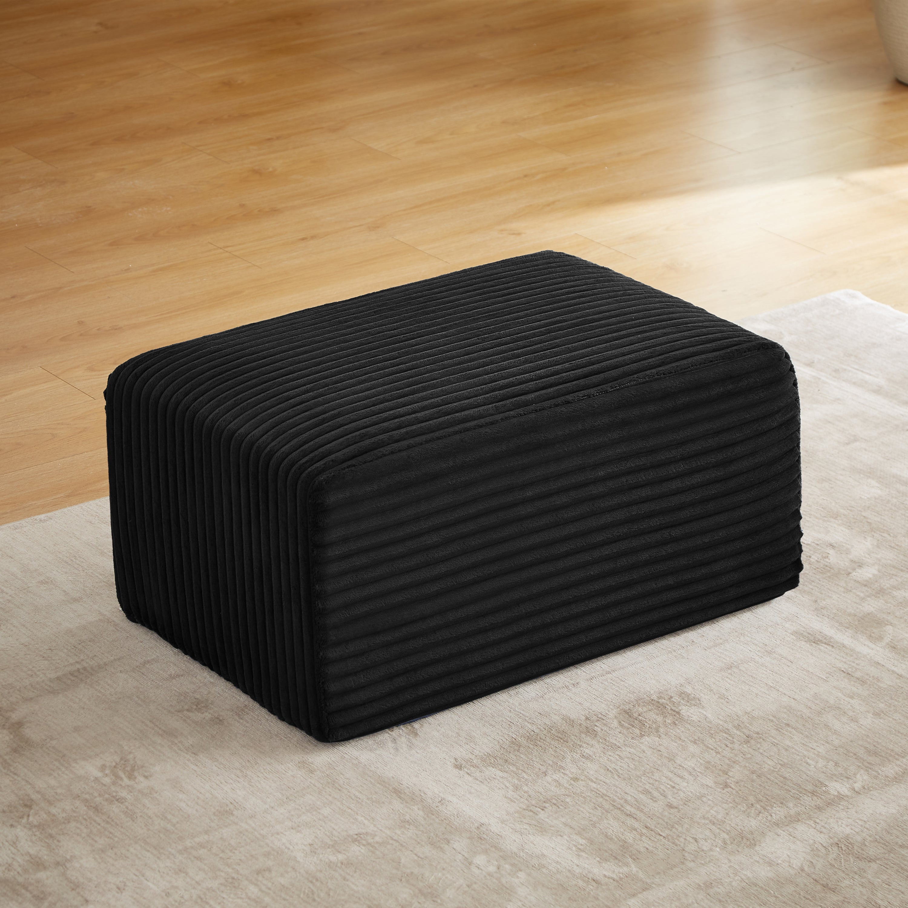 L-Shaped Cloud Sectional Sofa with Ottoman - Grand Goldman Shop