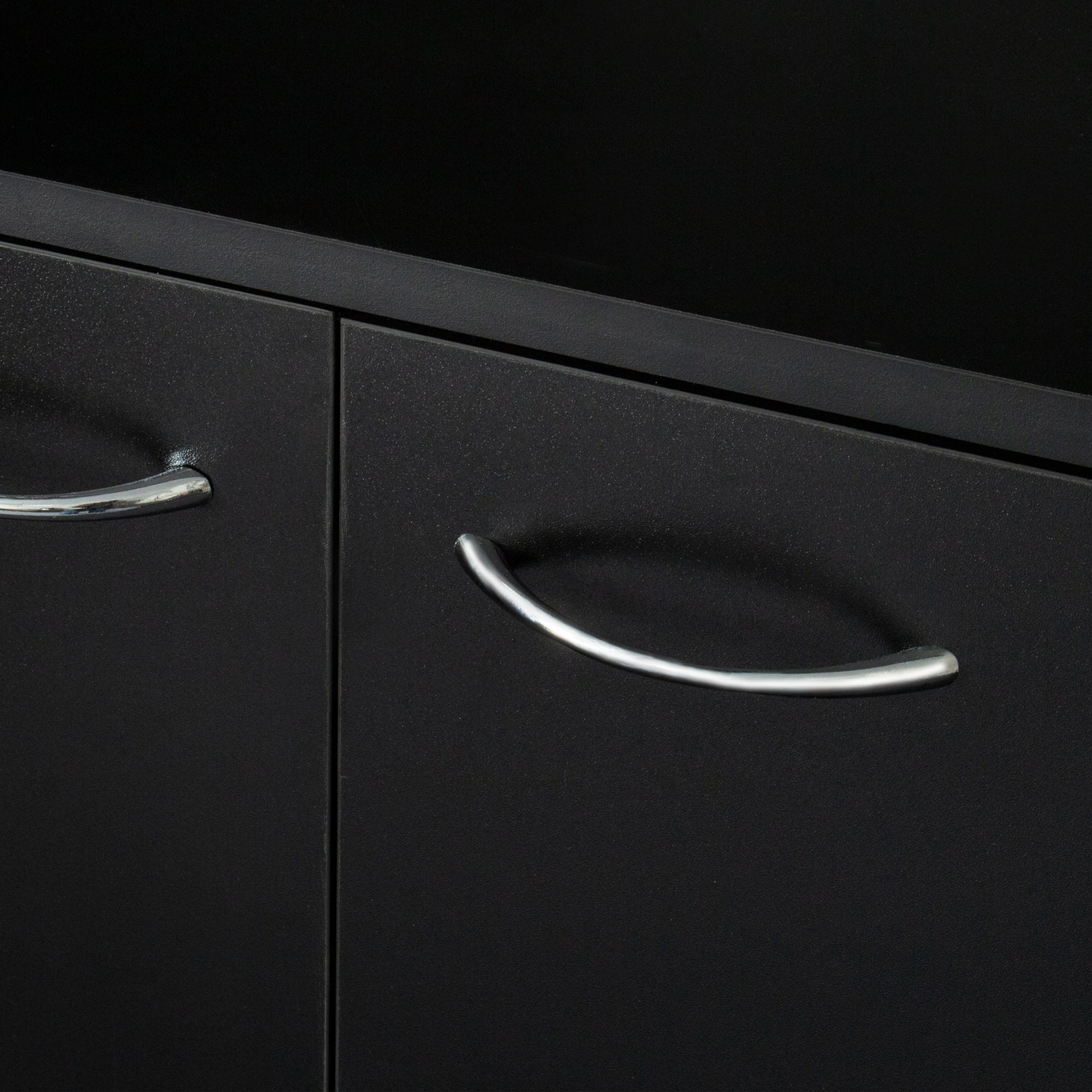 70.87' Tall Wardrobe& Kitchen Cabinet, with 6-Doors, 1-Open Shelves and 1-Drawer for bedroom,Black - Grand Goldman Shop