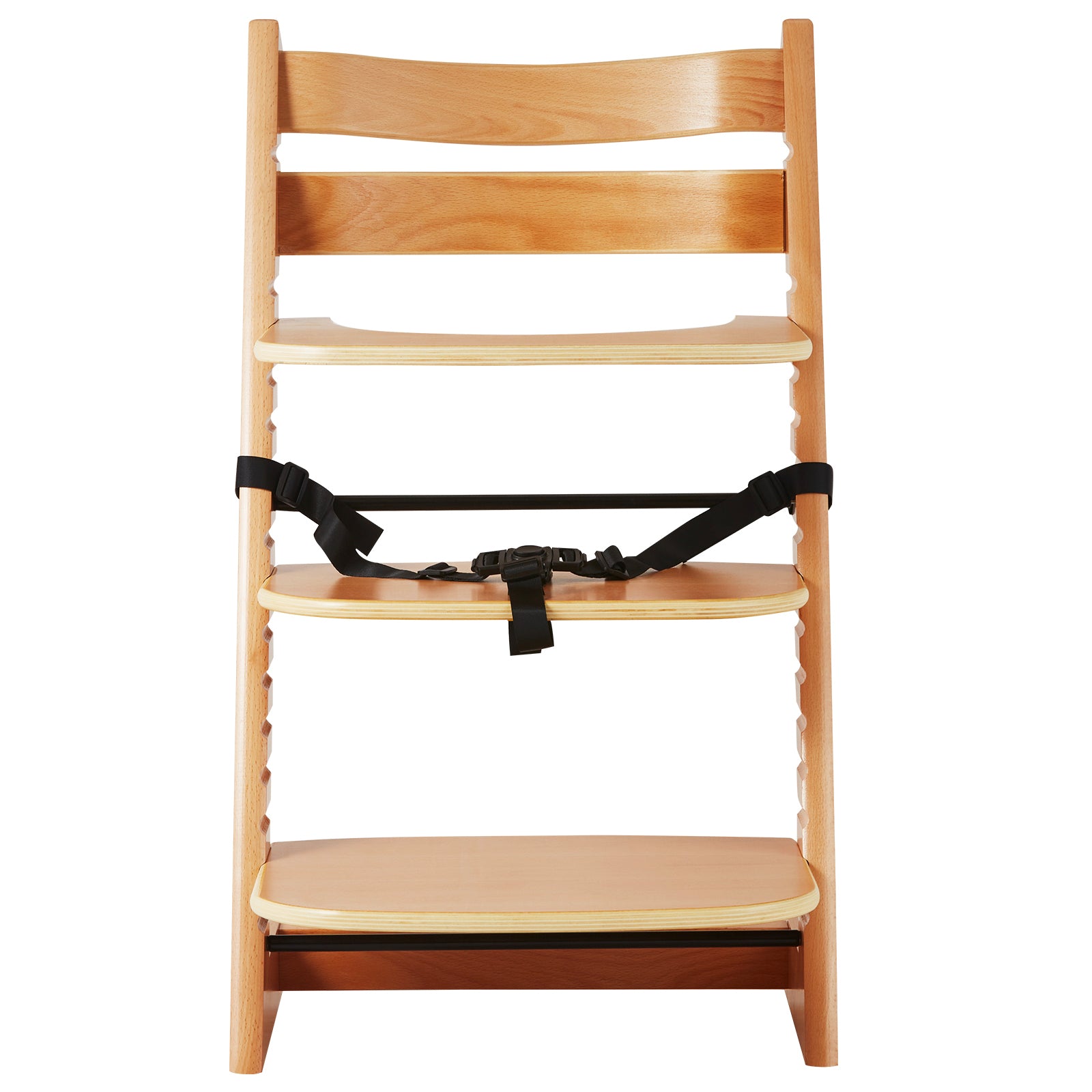 Wooden High Chair for Babies & Toddlers, Convertible Adjustable Feeding Chair, Eat & Grow High Chair with Tray, Grow with Kid