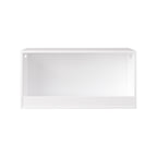 Open Toy Storage Box for Kids, White Wooden Organizer Bin for Plush Toys, Books, Nursery or Playroom Use - Grand Goldman
