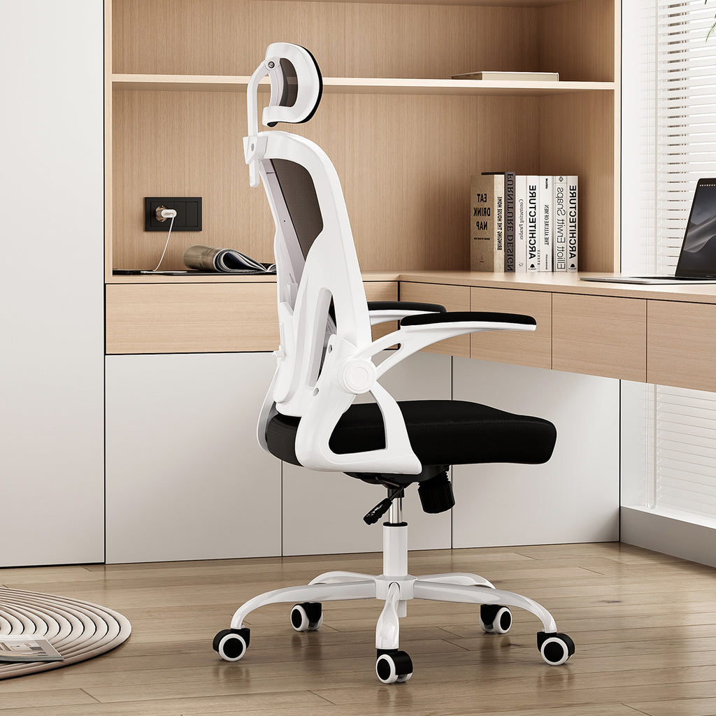 Ergonomic Office Chair, Home Office Desk Chair with Headrest, High Back Computer Chair with Armrests and Adjustable Lumbar Su