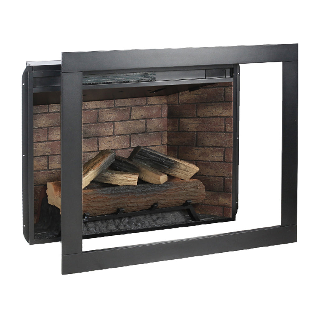 33 inch Infrared Electric Fireplace with Removable Trim kit Insert, Touch Panel Home Decor Heater, Smokeless Firebox With Fire Crackling Sound - Grand Goldman Shop