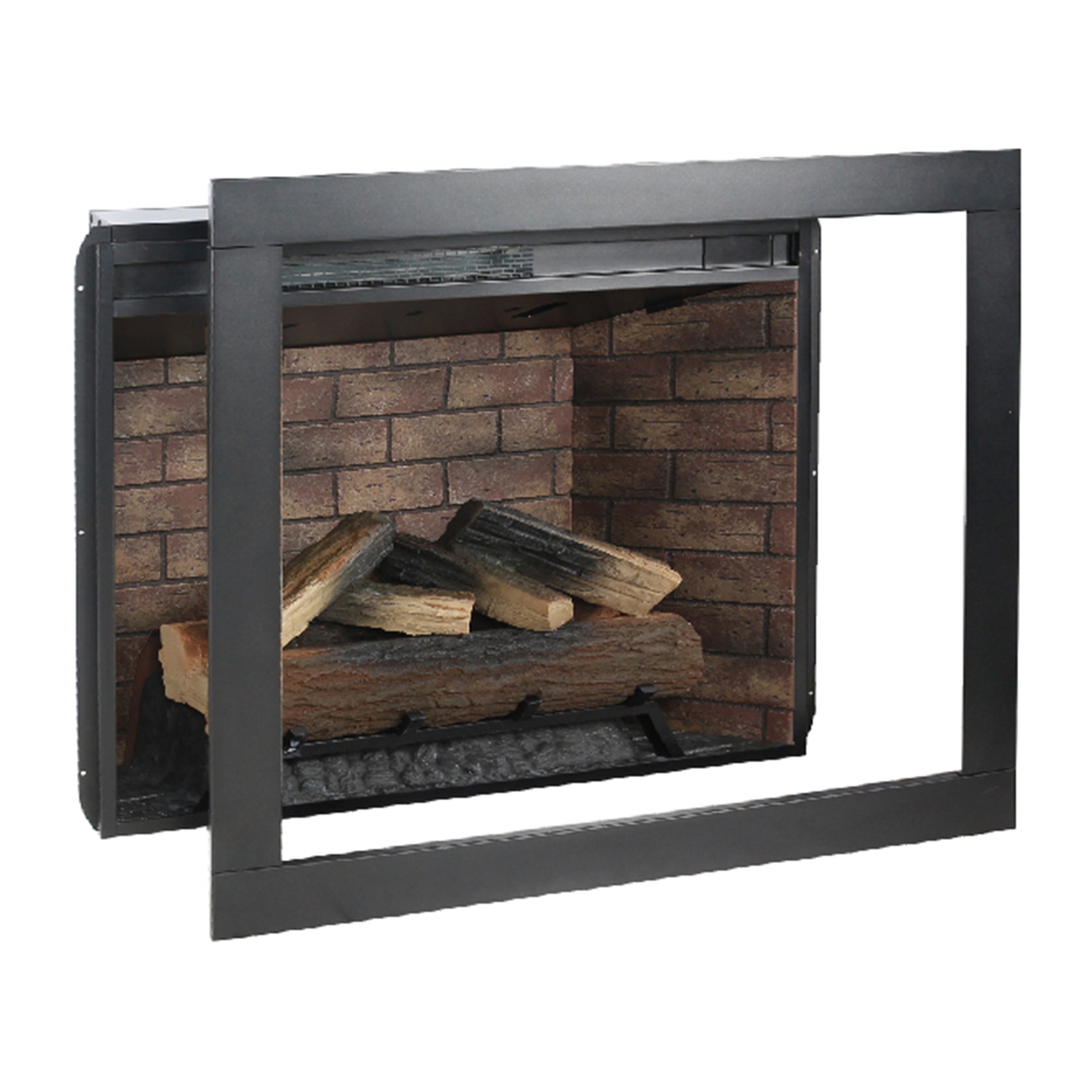 33 inch Infrared Electric Fireplace with Removable Trim kit Insert, Touch Panel Home Decor Heater, Smokeless Firebox With Fire Crackling Sound - Grand Goldman Shop