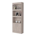 Durango Bookcase, Three Shelves, Double Door Cabinet - Grand Goldman