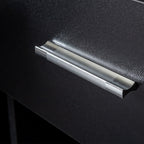 Black modern simple hair desk, multi-layer storage, large storage space - Grand Goldman Shop