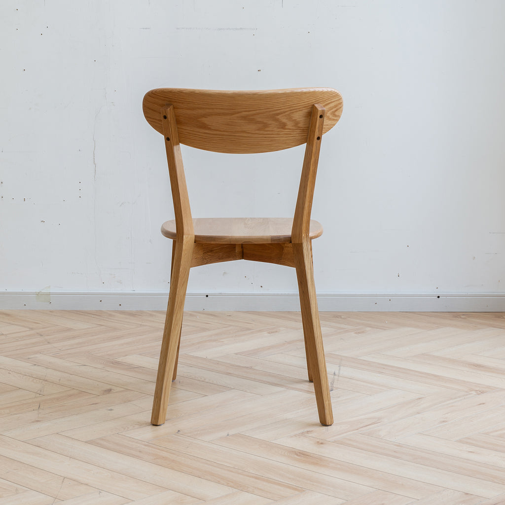 Natural Oak Dining Chair Set of 4 - Solid Wood, FAS Grade, Simple Design, 46.5x54x80cm - Grand Goldman Shop
