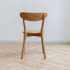 Natural Oak Dining Chair Set of 4 - Solid Wood, FAS Grade, Simple Design, 46.5x54x80cm - Grand Goldman Shop