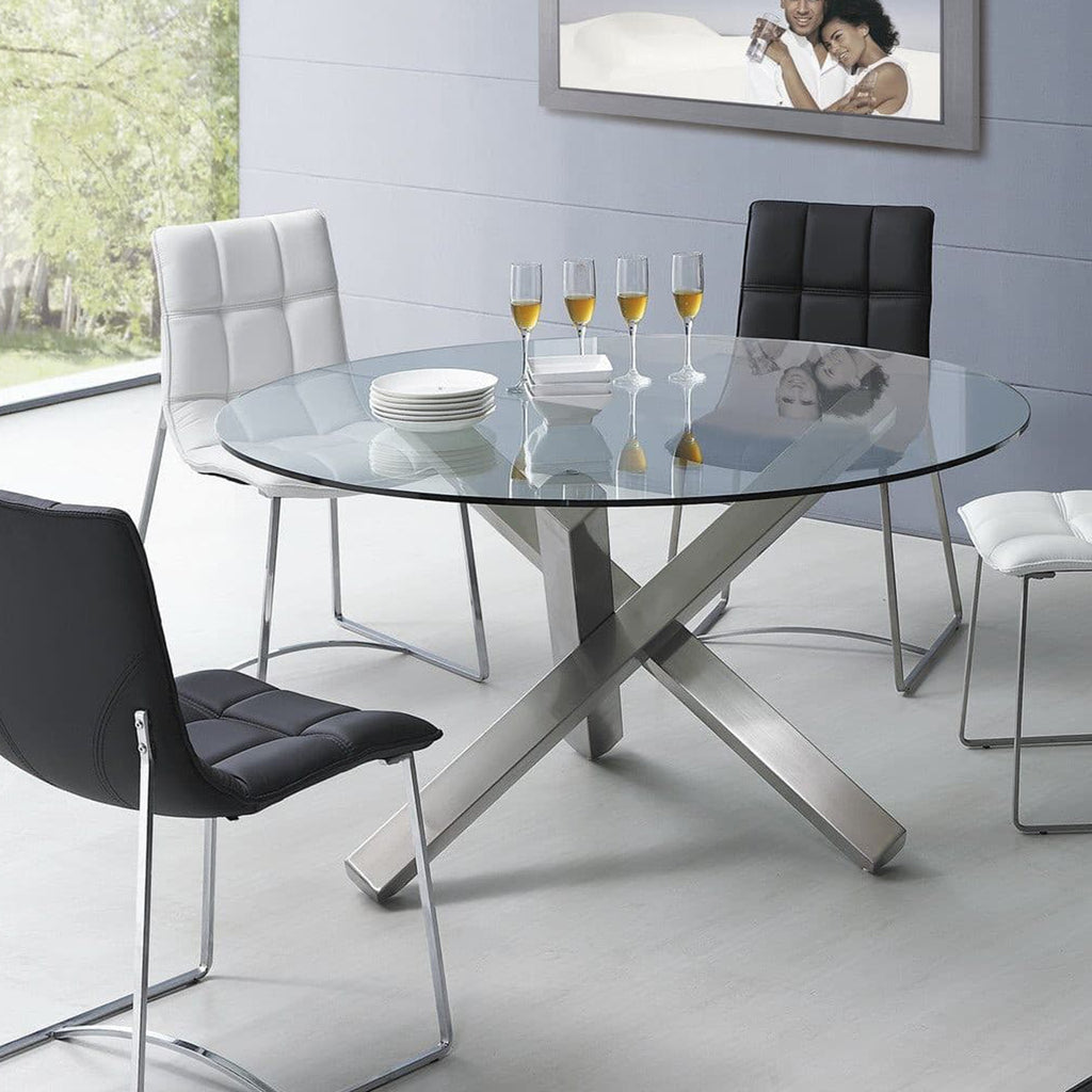 size:18.11 inch.Tempered glass table top round transparent table surface round glass table top round glass sheet. - Grand Goldman Shop