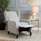 Westeros Wing Back Fabric Upholstered Recliner - Grand Goldman Shop