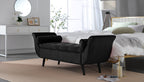 Vintage Tufted 65-inch Long Bench, Velvet Upholstered Storage Ottoman with Classic Retro Design, Mid-Century Modern Footstool for Living Room, Bedroom Entryway - Grand Goldman Shop