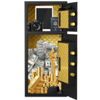 Large Double-door Coin-operated Safe,Digital Security Safe with Fireproof and Waterproof Bag,7.0 Cubic Feet Safe Box with Hid