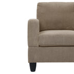 Savannah Modular Corduroy Sectional Sofa with Ottoman - Grand Goldman Shop