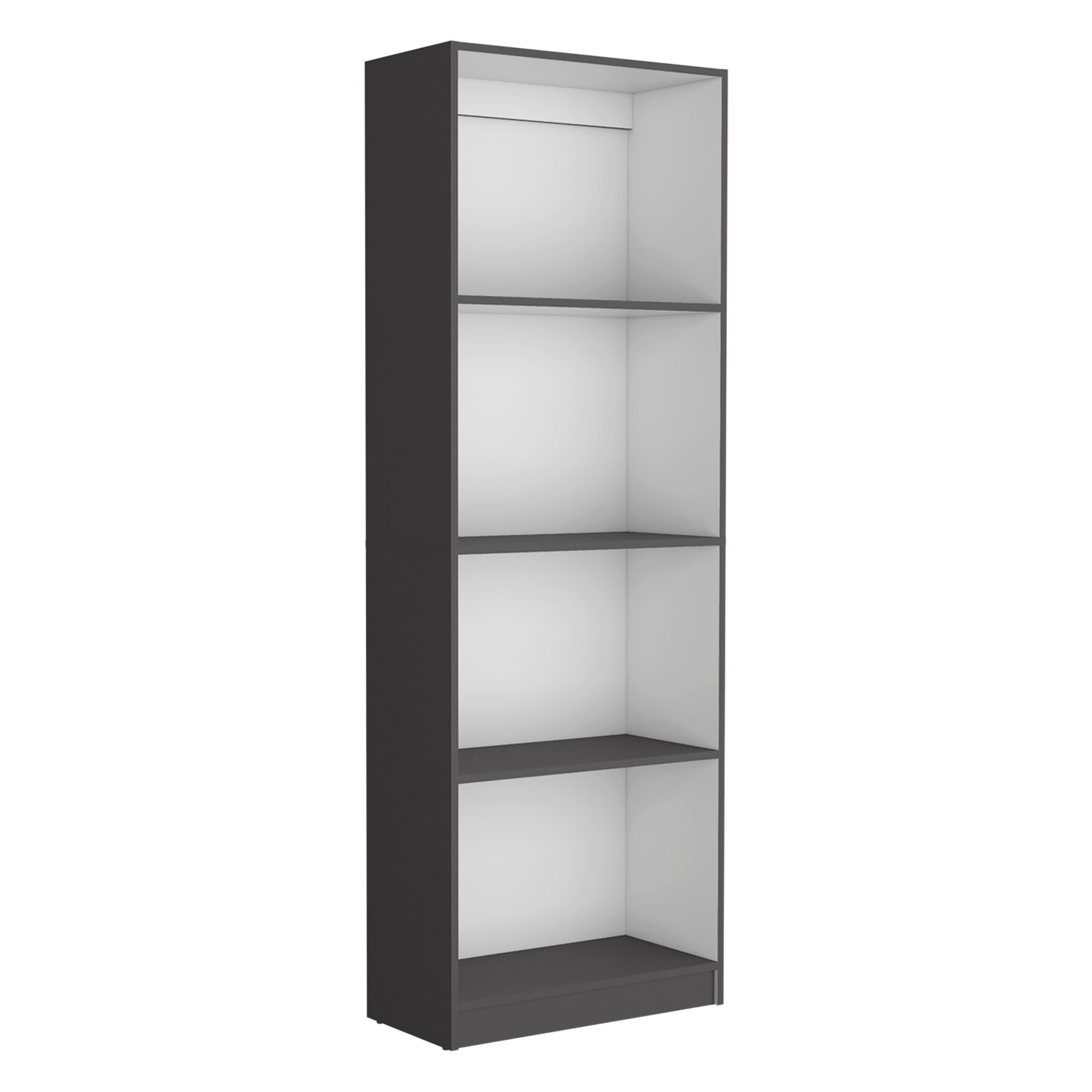 Bartow 3 Piece Home Bookcase set, 74' Wide with 14 Shelves ,  Living Room Set Set Matt Gray - White | Premium Home Decor - Gr