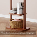 Coat Racks solid wood hanger 23.6* 11*70.8in Solid environmental protection easy to assemble beautiful can be placed in the bedroom/entrance/living room (Walnut) - Grand Goldman Shop